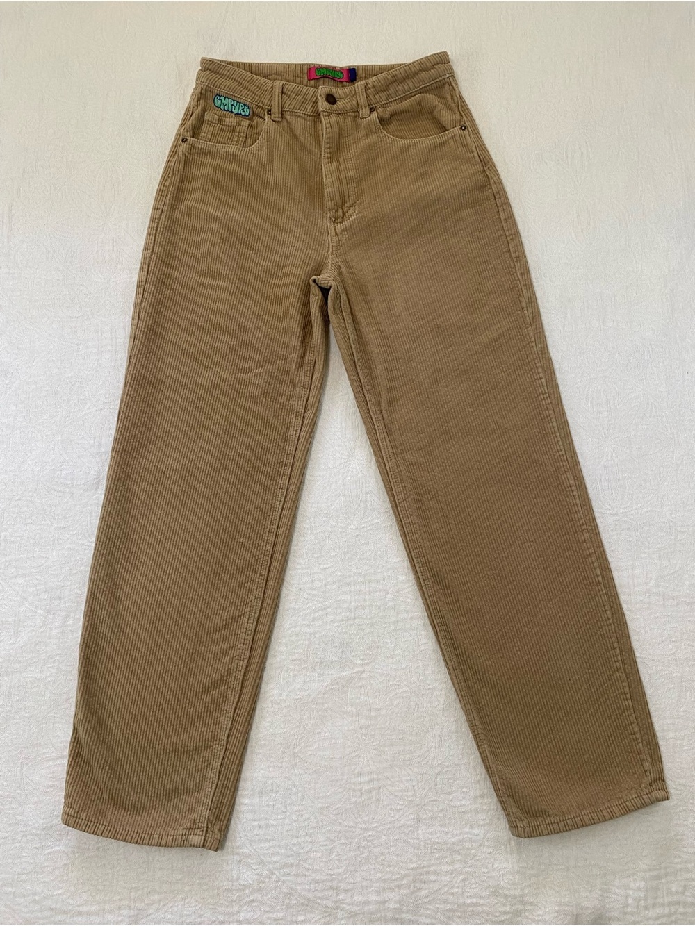 Empyre Tori Womens Juniors Sz 3 90s Khaki Corduroy Skate Pants Baggy Y2K